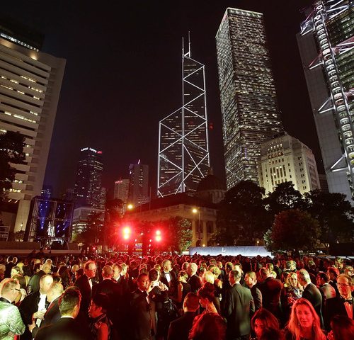 A Group of People celebrating the grand Anniversary Celebration