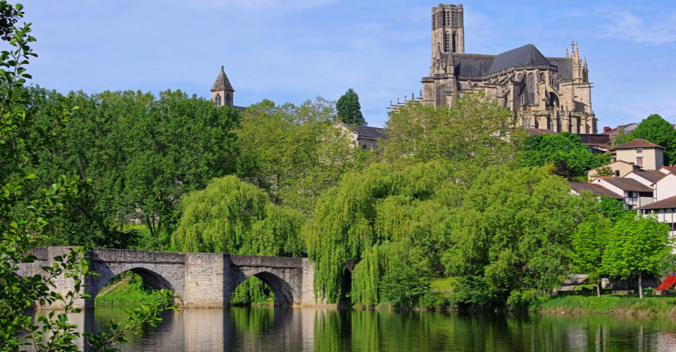 A Larger Clock Tower towering over the city of Limousin Region